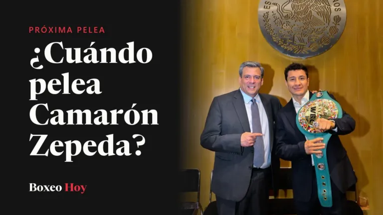 ¿Cuándo pelea Camarón Zepeda? Su próxima defensa del CMB