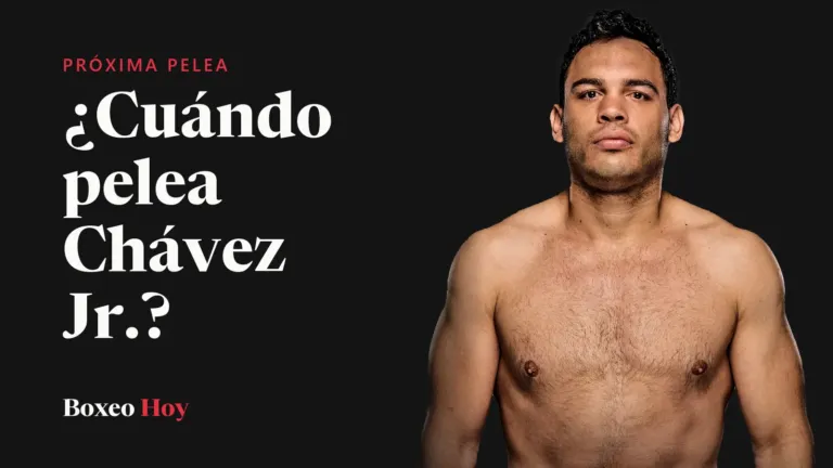 ¿Cuándo pelea Chávez Jr.? Lo que se sabe de su próxima pelea