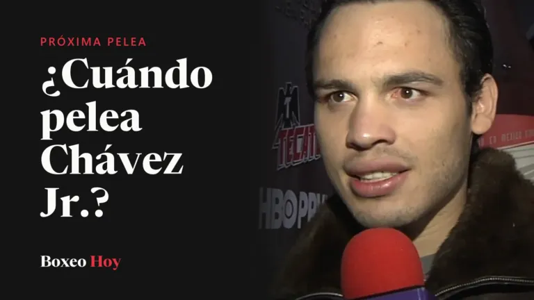 ¿Cuándo pelea Chávez Jr.? Lo que se sabe de su próxima pelea