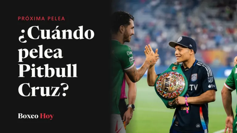 ¿Cuándo pelea Pitbull Cruz? Lo que se sabe de su regreso