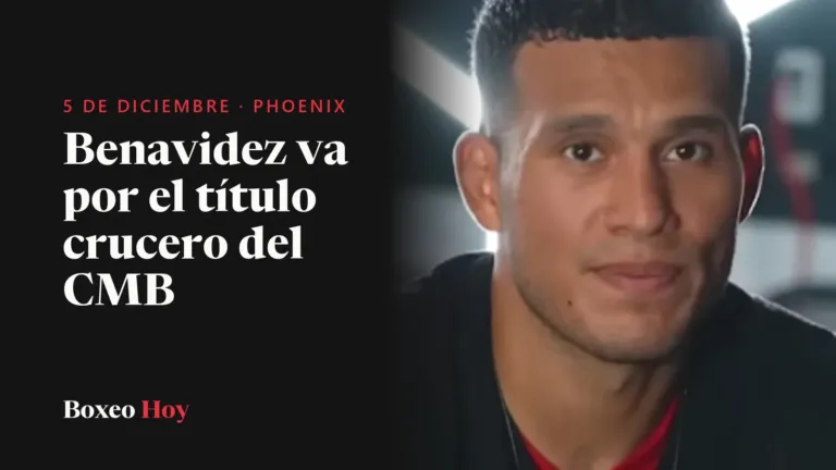 David Benavidez irá por el título crucero del CMB ante Michal Cieslak el 5 de diciembre