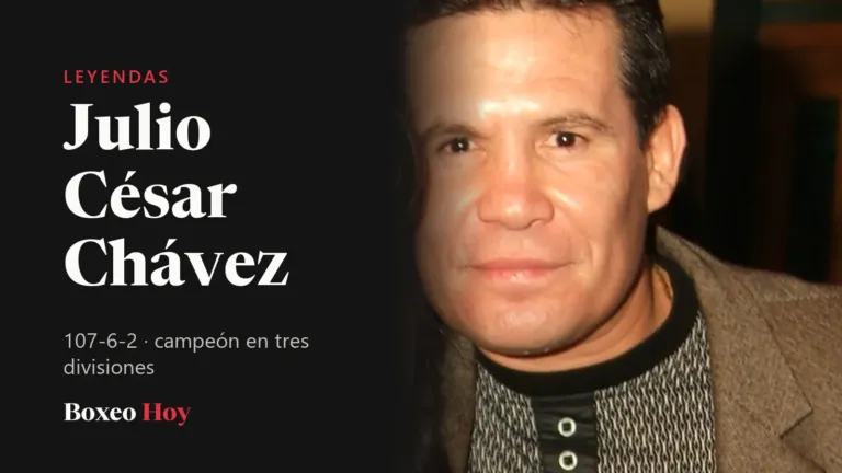 Julio César Chávez: récord, títulos y las peleas que lo hicieron leyenda