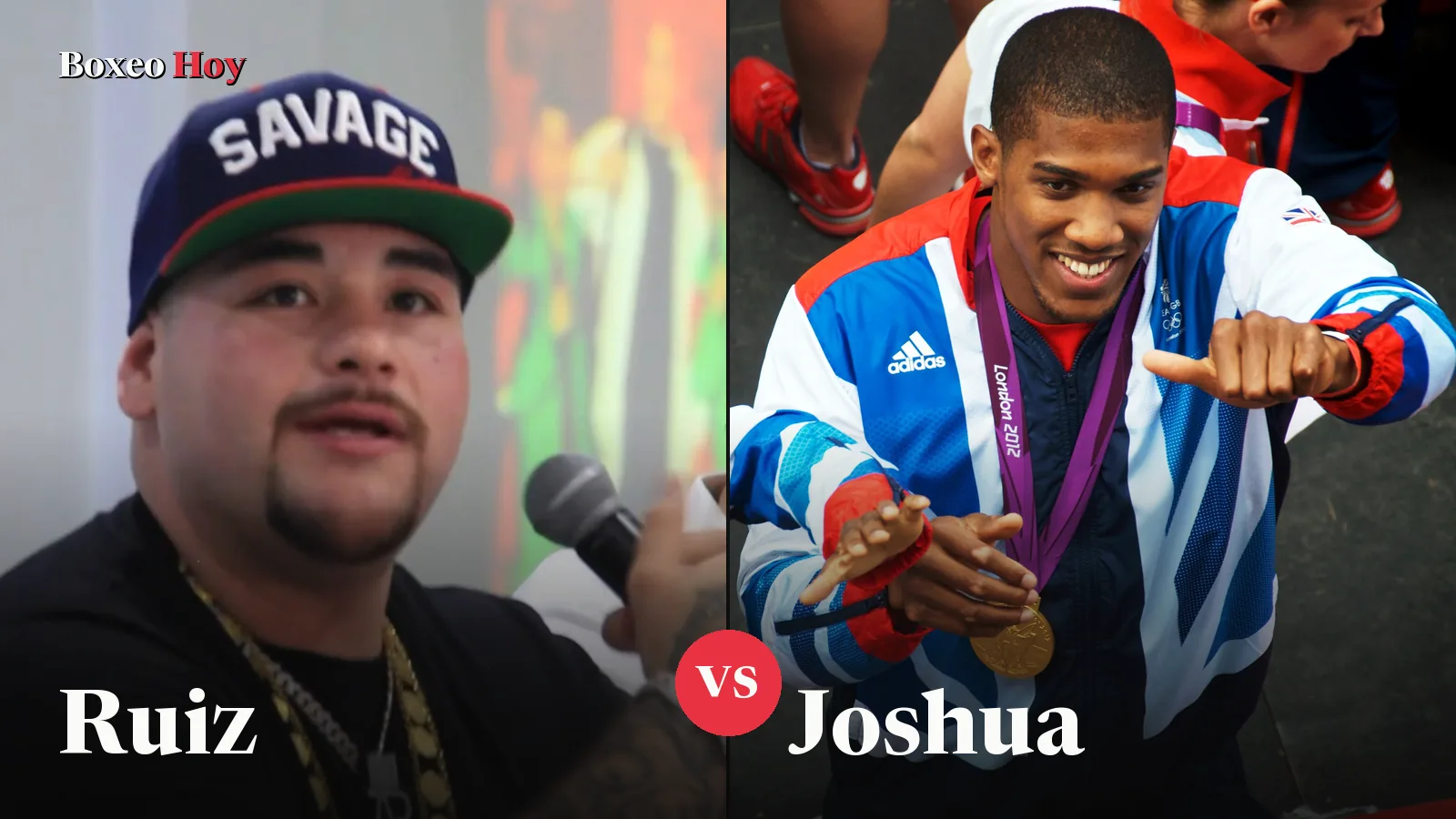 Andy Ruiz Jr. y Anthony Joshua