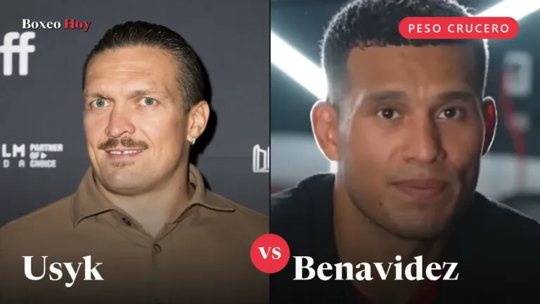 Usyk vuelve a peso crucero y va por David Benavidez